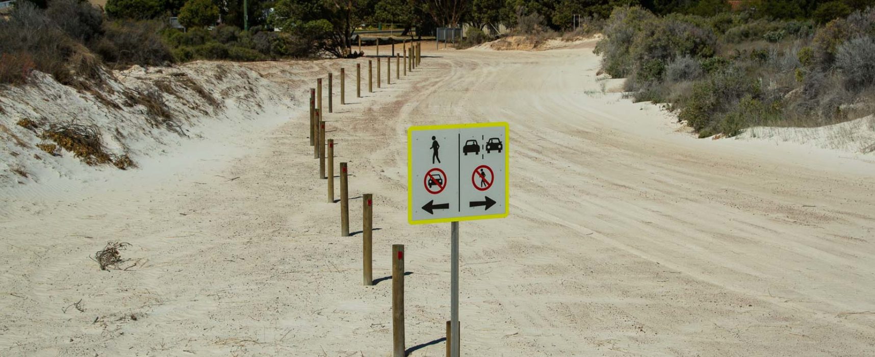 PEDESTRIANS GET OWN PATH TO DUNES