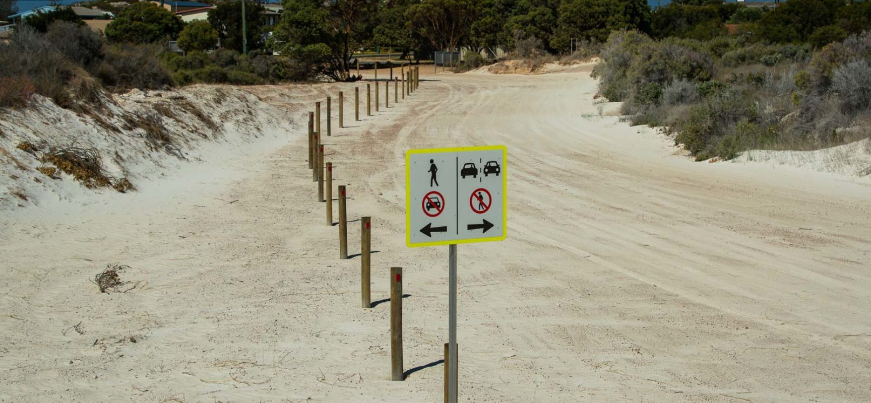 PEDESTRIANS GET OWN PATH TO DUNES